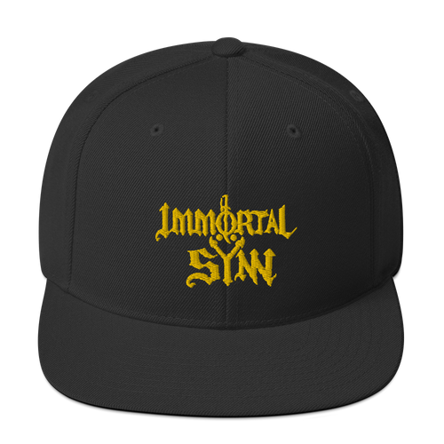 Snapback Hat w/ Gold Logo