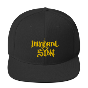 Snapback Hat w/ Gold Logo