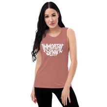 Load image into Gallery viewer, Ladies’ Muscle Tank w/ White Logo