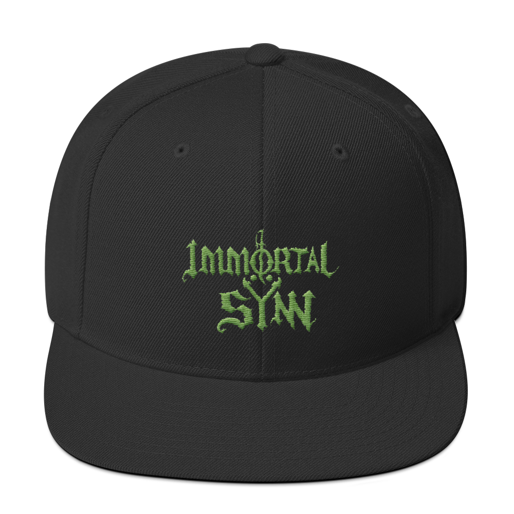 Snapback Hat w/ Green Logo