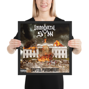 Capitol Punishment framed poster