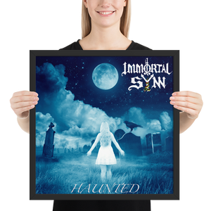 "Haunted" framed poster